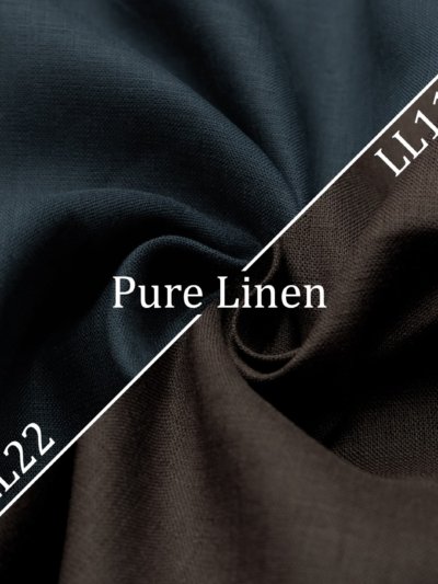 Midnight & Mocha: Pure Linen Fabric Combo LL11, LL22